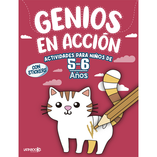 Portada del libro GENIOS EN ACCIÓN - ACTIVIDADES PARA NIÑOS DE 5/6 AÑOS