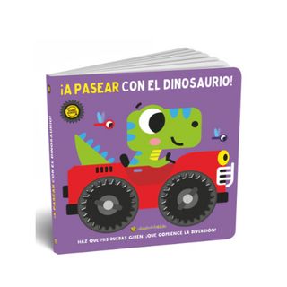 Portada del libro A PASEAR CON EL DINOSAURIS *SOBRE RUEDAS