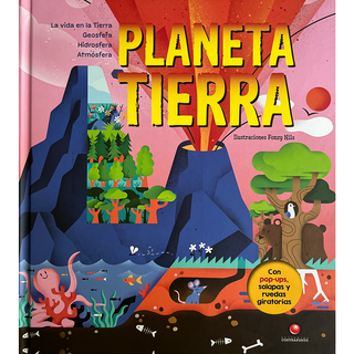 Portada del libro PLANETA TIERRA. Con pop-ups, solapas y ruedas gira