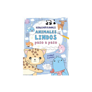 Portada del libro DIBUJAR KAWAII ANIMALES LINDOS de Isobel Lundie