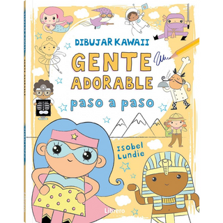 Portada del libro DIBUJAR KAWAII GENTE ADORABLE de Isobel Lundie