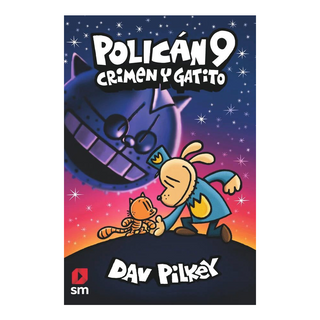 Portada del libro Policán 9. Crimen y gatito de Dav Pilkey